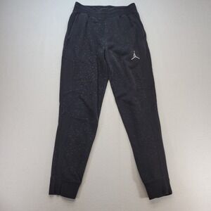 Nike Air Jordan Sweatpants Mens Medium Black Flight Future Fleece Joggers Sports